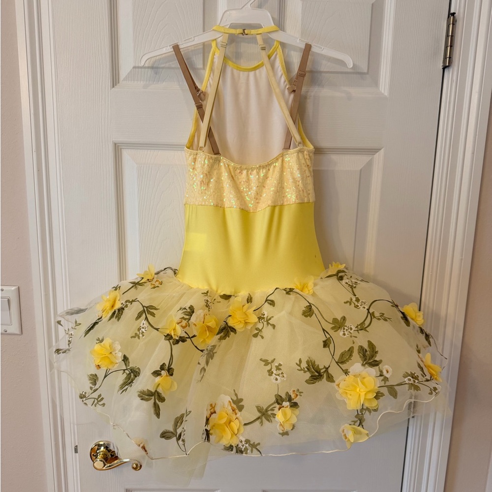 Yellow Floral Dance Costume - Picture 3 of 5